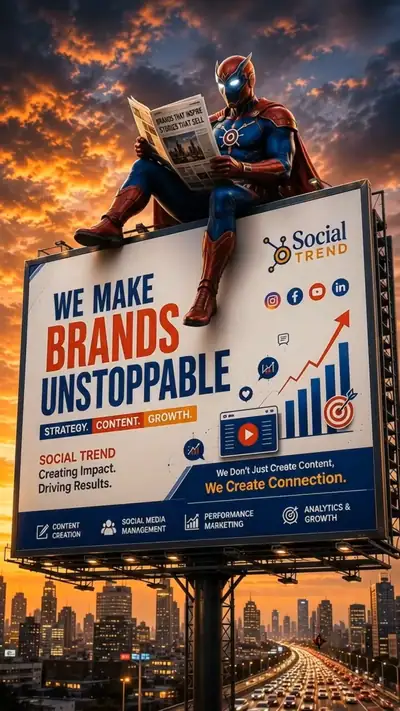 Social Trend Spot Instagram reel: Be the hero your brand deserves! 🦸‍♂️💥 At Social Trend, we don't just…
